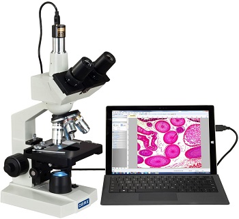 OMAX 40X-2500X LED Digital Trinocular Lab Compound Microscope 7