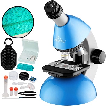 Kids Microscope 40X- 640X for Early Education Home Learning